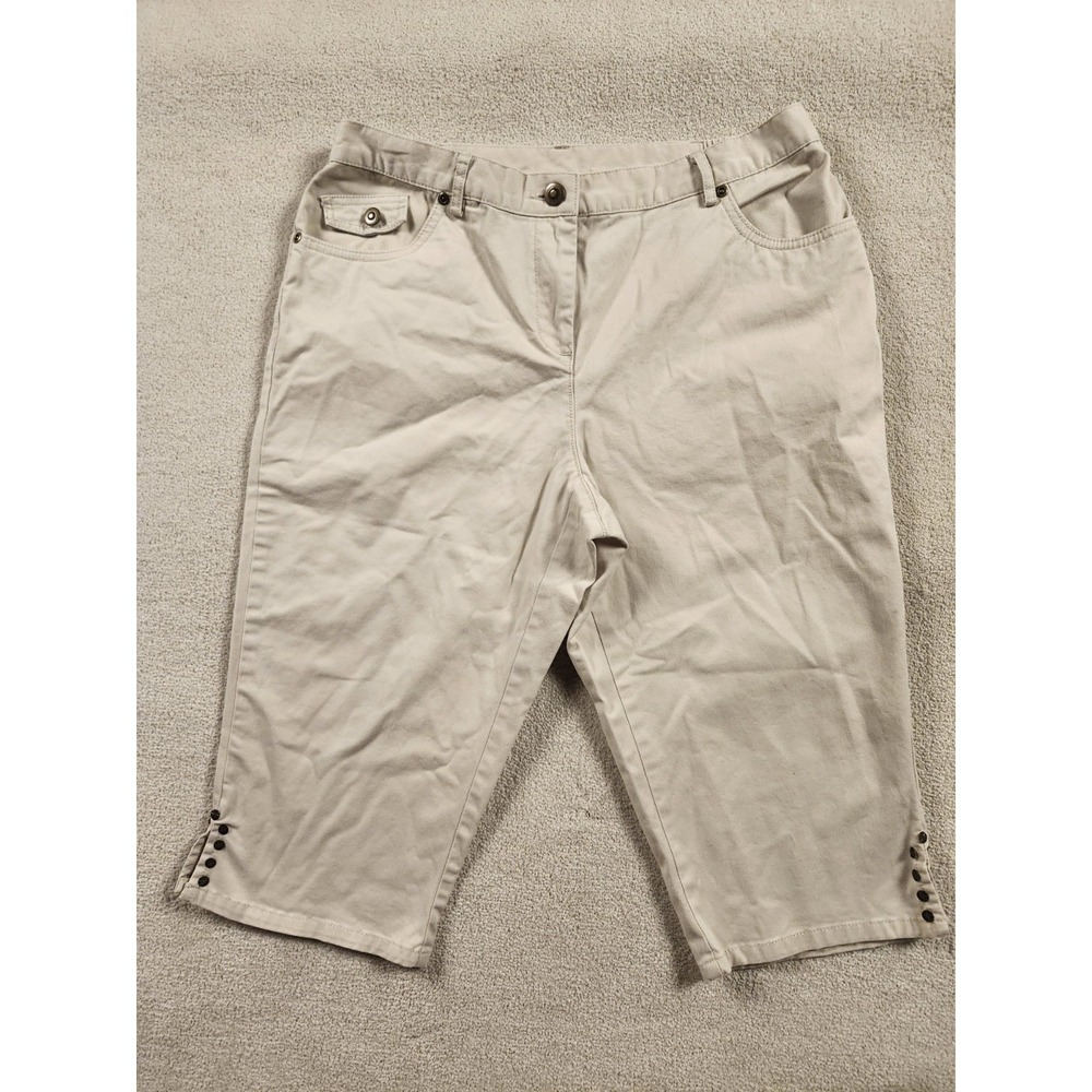 Ruby Rd. Favorites Women's Beige Stretch Capri Pants Size 8P